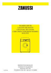 Manual de uso Zanussi WDS872C Lavasecadora