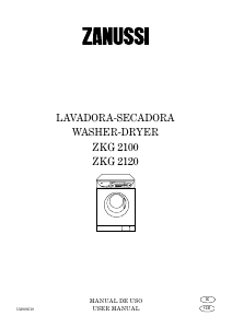 Manual Zanussi ZKG2120 Washer-Dryer