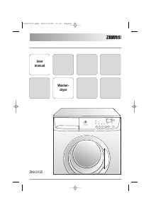 Handleiding Zanussi ZKH2125 Was-droog combinatie