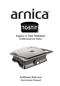 Kullanım kılavuzu Arnica GH26220 Tostit Izgara tost makinesi