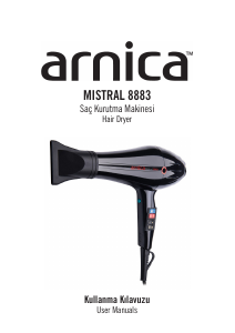 Kullanım kılavuzu Arnica KB41140 Mistral 8883 Saç kurutma makinesi