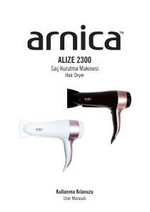 Kullanım kılavuzu Arnica KB41200 Alize 2300 Saç kurutma makinesi