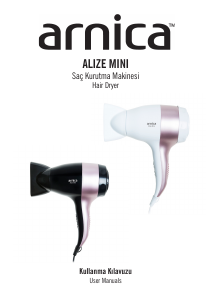 Kullanım kılavuzu Arnica KB41220 Alize Mini Saç kurutma makinesi