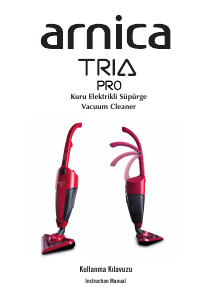 Kullanım kılavuzu Arnica ET13312 Tria Pro Elektrikli süpürge