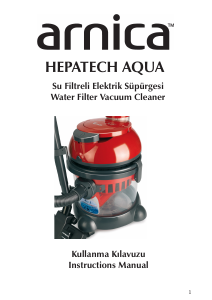 Manual Arnica ET11500 Hepatech Aqua Vacuum Cleaner