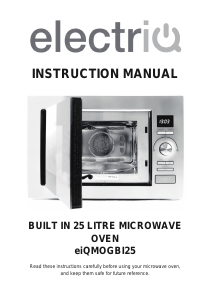 Manual ElectriQ eiQMOGBI25 Microwave