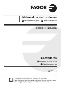 Manual Fagor 3FE-7112 Máquina de lavar roupa