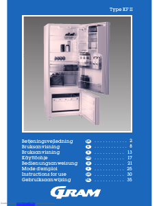 Brugsanvisning Gram KF 355