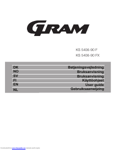 Handleiding Gram KS 5406-90 F Koelkast