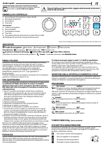 Manuale Indesit YT M11 83K RX IT Asciugatrice