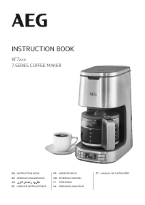 Manual AEG KF7800 Máquina de café