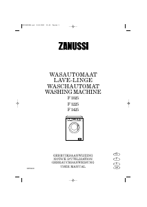 Handleiding Zanussi F 1025 Wasmachine