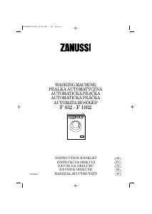 Manual Zanussi F 1032 Washing Machine