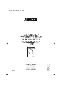 Bruksanvisning Zanussi F 1645 Vaskemaskin