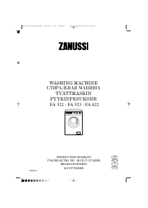 Handleiding Zanussi FA 522 Wasmachine