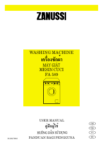 Handleiding Zanussi FA 589 Wasmachine