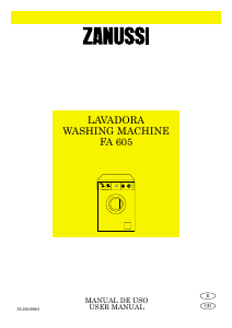 Manual de uso Zanussi FA 605 Lavadora