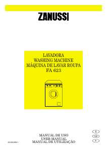 Manual de uso Zanussi FA 623 Lavadora