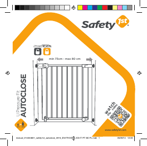 Mode d’emploi Safety1st Autoclose Barrière de sécurité bébé