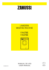 Handleiding Zanussi FA 678 E Wasmachine
