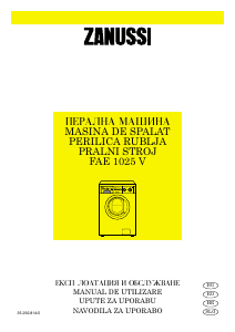 Manual Zanussi FAE 1025 V Mașină de spălat