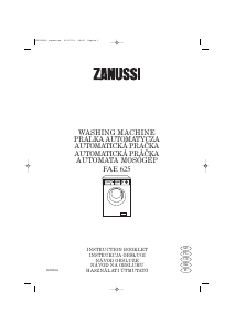 Handleiding Zanussi FAE 625 Wasmachine