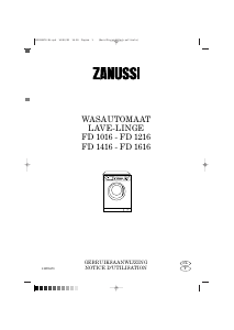 Handleiding Zanussi FD 1216 Wasmachine