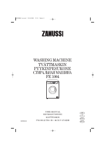Manual Zanussi FE 1004 Washing Machine
