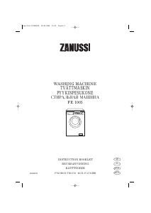 Handleiding Zanussi FE 1005 Wasmachine