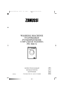 Manual Zanussi FE 1025 G Washing Machine