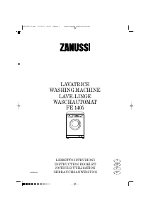 Manual Zanussi FE 1405 Washing Machine