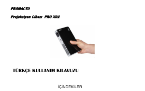 Kullanım kılavuzu Promacto PRO X02 Projektör