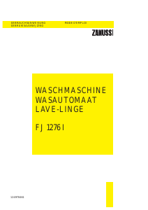 Bedienungsanleitung Zanussi FJ 1276 I Waschmaschine