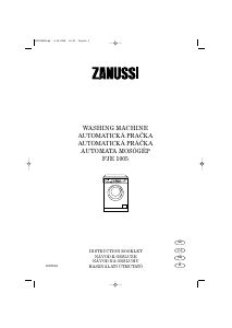 Handleiding Zanussi FJE 1005 Wasmachine