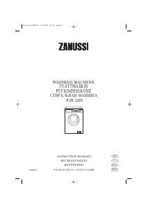 Manual Zanussi FJE 1205 Washing Machine