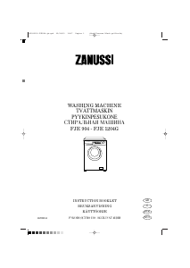 Manual Zanussi FJE 904 Washing Machine