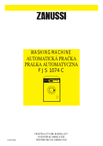 Instrukcja Zanussi FJS 1074 C Pralka