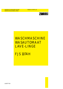 Mode d’emploi Zanussi FJS 1074 H Lave-linge