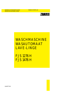 Handleiding Zanussi FJS 1276 H Wasmachine