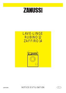 Mode d’emploi Zanussi FJS 1496 Lave-linge