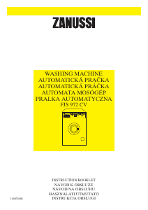 Manual Zanussi FJS 972 CV Washing Machine