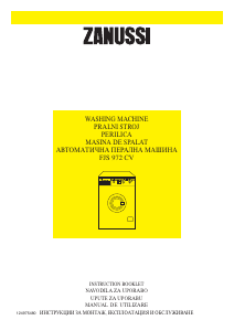 Manual Zanussi FJS 972 CV Mașină de spălat