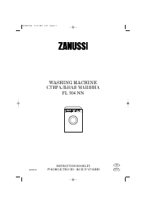 Handleiding Zanussi FL 504 NN Wasmachine