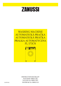 Manual Zanussi FL 573 CN Washing Machine