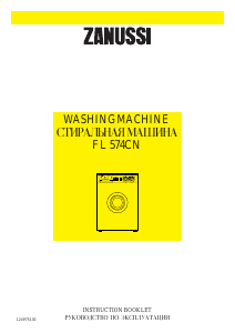 Manual Zanussi FL 574 CN Washing Machine