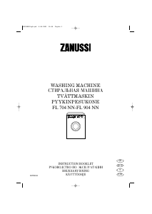 Handleiding Zanussi FL 704 NN Wasmachine