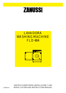 Manual Zanussi FLD 484 Washing Machine