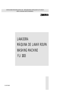 Manual Zanussi FLI 1003 Máquina de lavar roupa