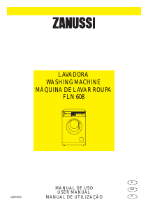 Manual Zanussi FLN 608 Washing Machine
