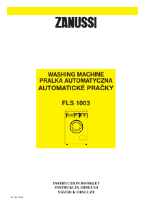 Manual Zanussi FLS 1003 Washing Machine